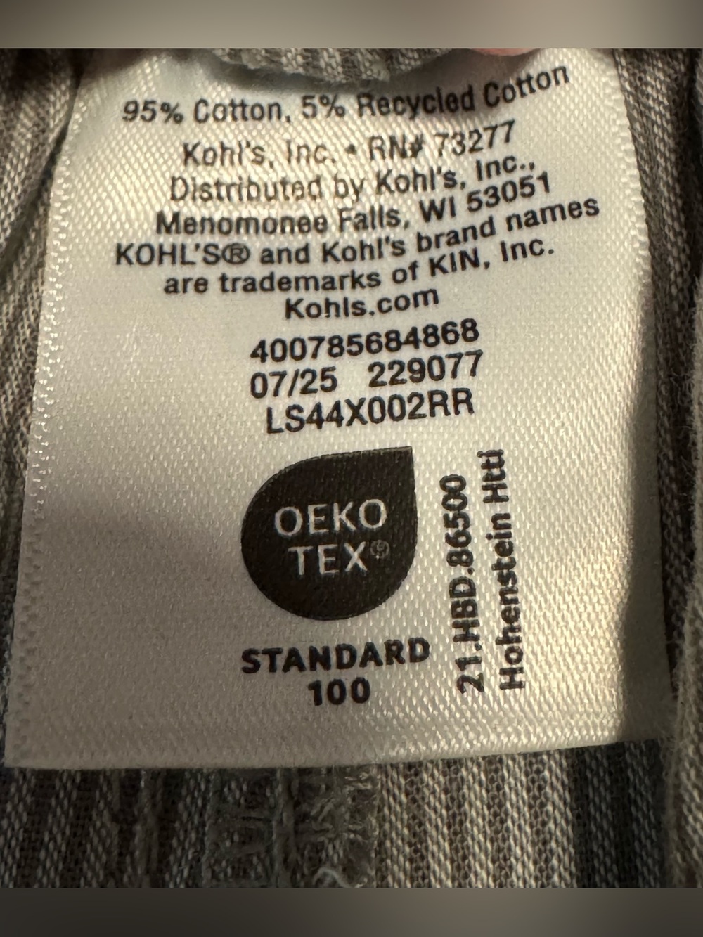 Men's Sonoma Goods For Life® Woven Essential Pajama Pants in Dark Gray Pinstripe - Picture 9 of 12